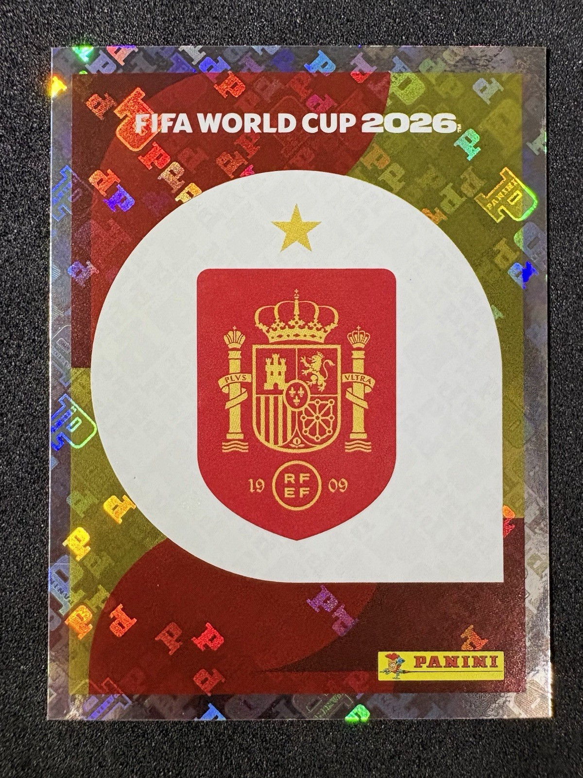 2026 FIFA World Cup Sticker #ESP1 Spain Team Logo Crest Hologram Foil