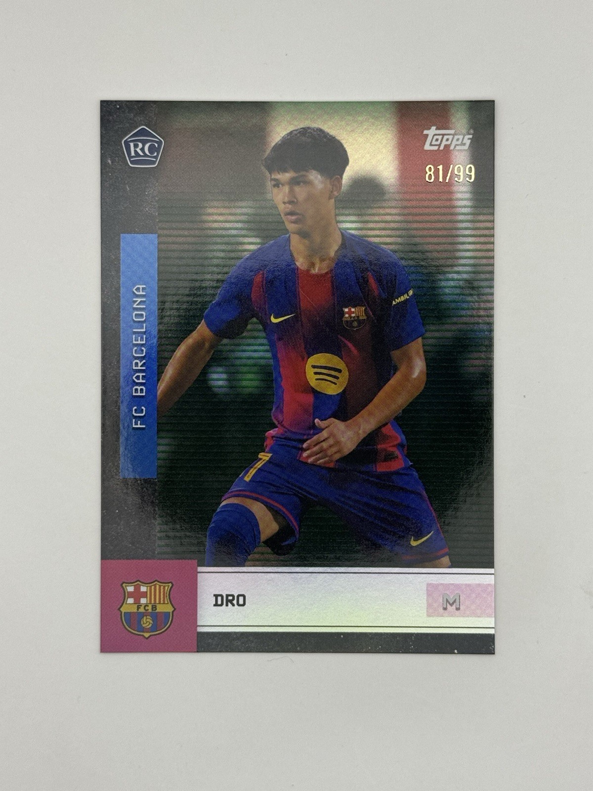 2025-26 Topps FC Barcelona Team Set Pedro “Dro” Fernandez RC #81/99 #16