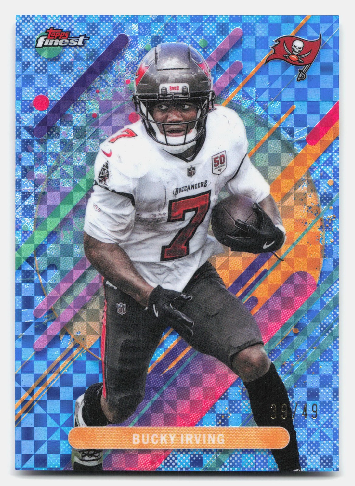 2025 Finest #259 Bucky Irving Blue X-Fractor #/49