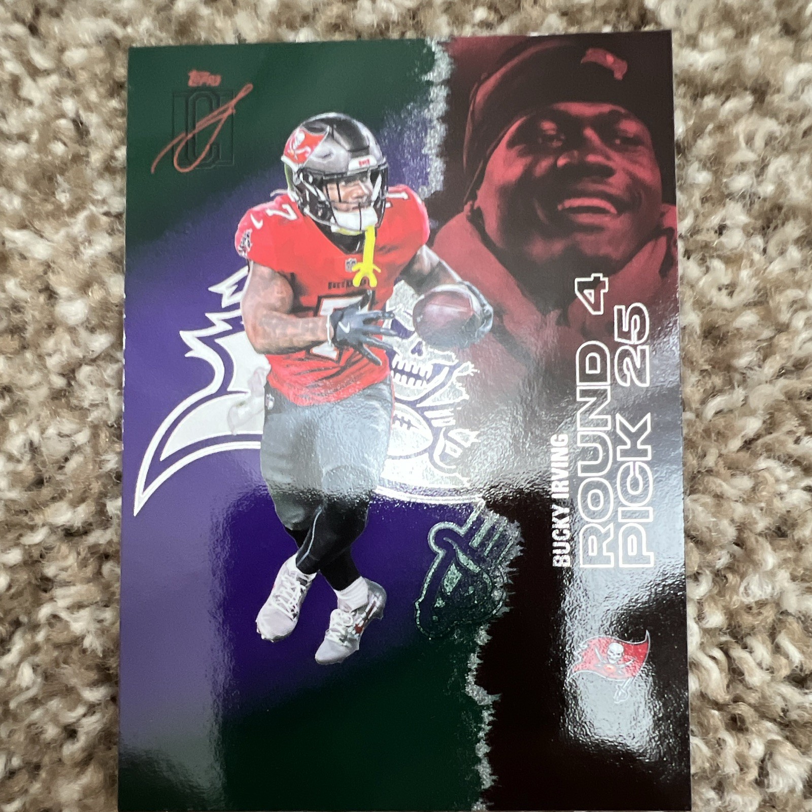 Topps 2025 Signature Class Bucky Irving Buccaneers #52 /100 Purple