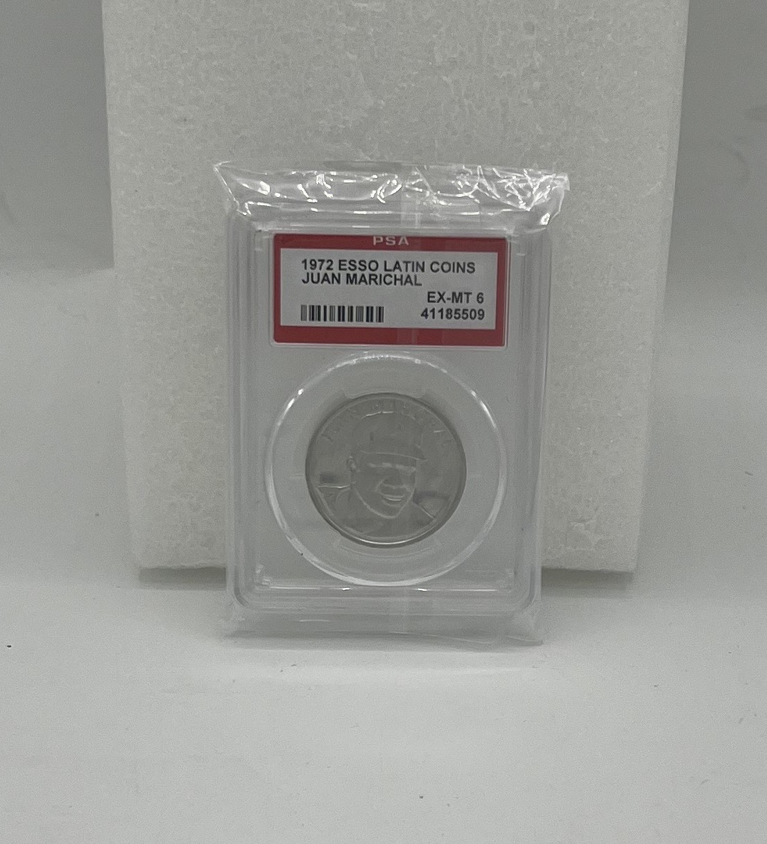Juan Marichal 1972 Esso Latin Coin Baseball Graded Collectible PSA 6 SF Giants
