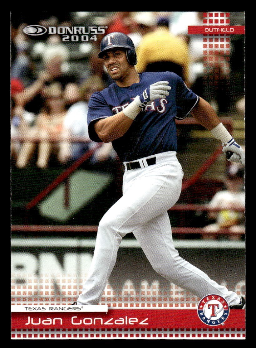 2004 Donruss – Juan González #202 Texas Rangers