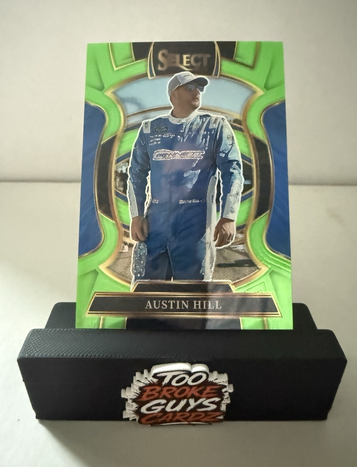 Panini 2026 Select Racing Austin Hill Grandstand Green Prizm #14 18/75 NASCAR