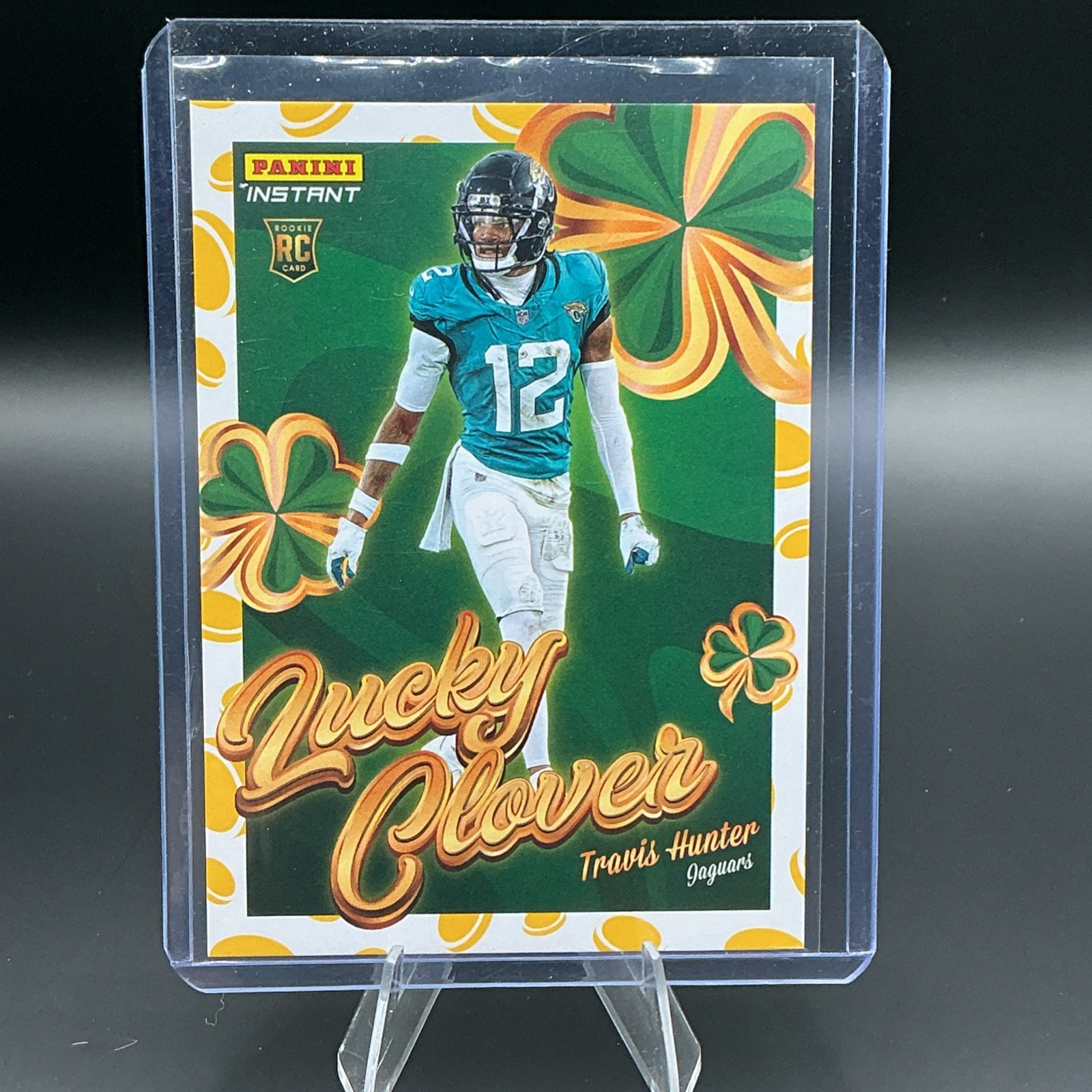 2025 Panini Instant TRAVIS HUNTER Lucky Clover Coin Rookie Jaguars (RC) SSP