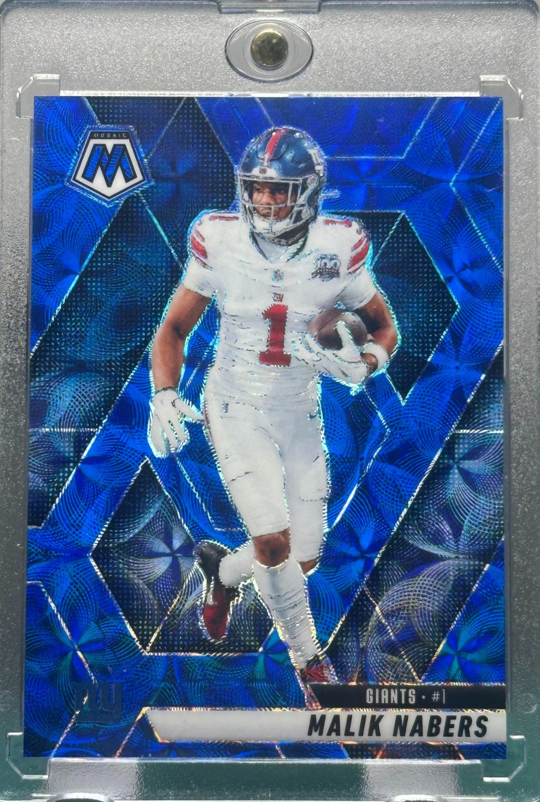 MALIK NABERS RARE SCOPE BLUE REFRACTOR PRIZM INVESTMENT CARD GIANTS MINT