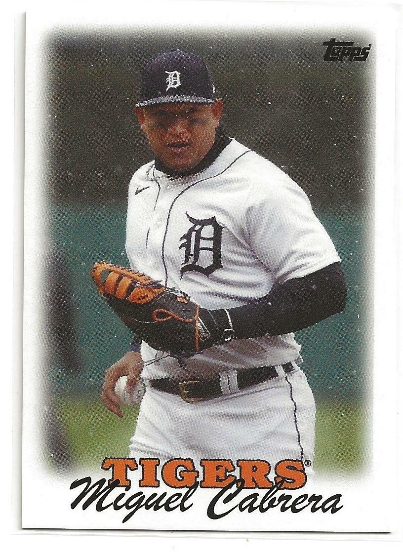2021 Topps Throwback Thursday Miguel Cabrera 1988 Team Leaders LP Card