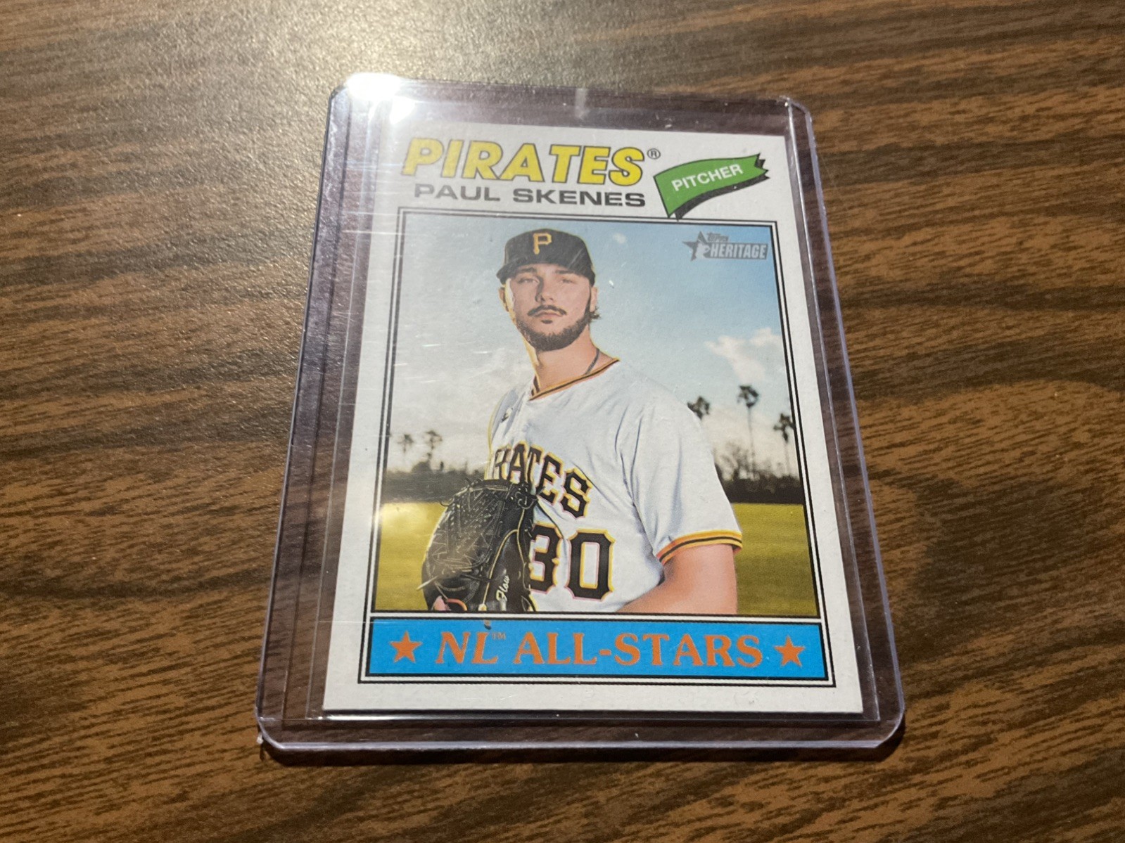 10 Topps Baseball Paul Skenes Pittsburgh Pirates 1 is a 2024 Topps Heritage PSA9