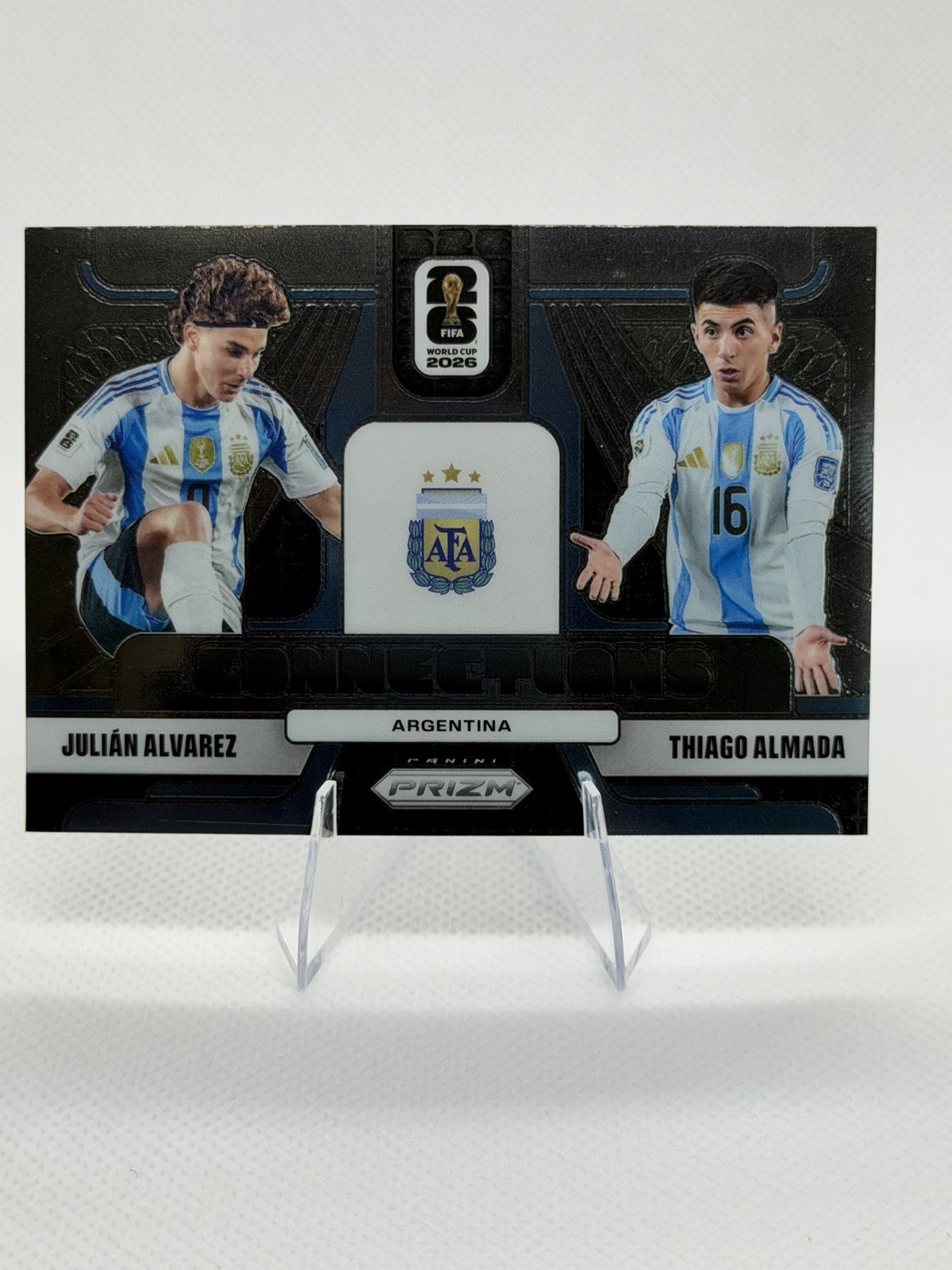 2026 Prizm FIFA World Cup CONNECTIONS #7 Julian Alvarez, Thiago Almada Argentina
