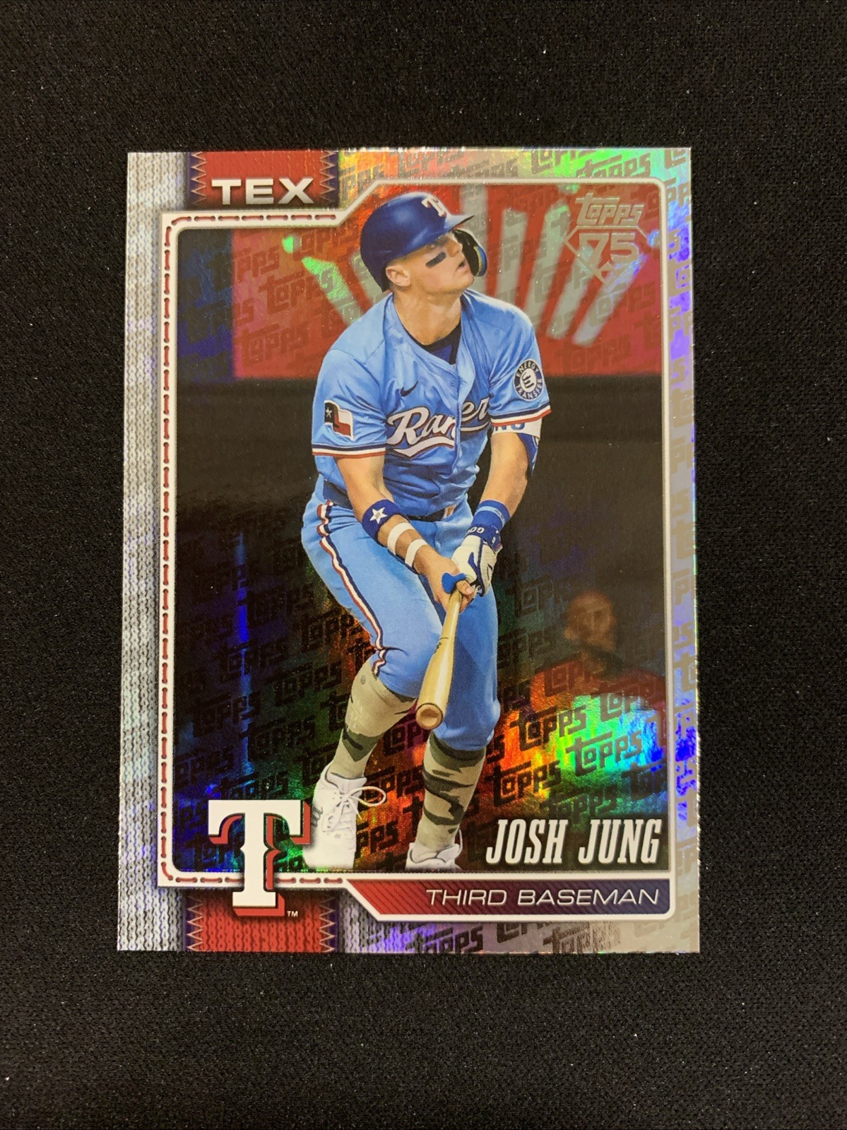 2026 Topps Series One Topps Logo Foil Josh Jung #98 Texas Rangers Baseball