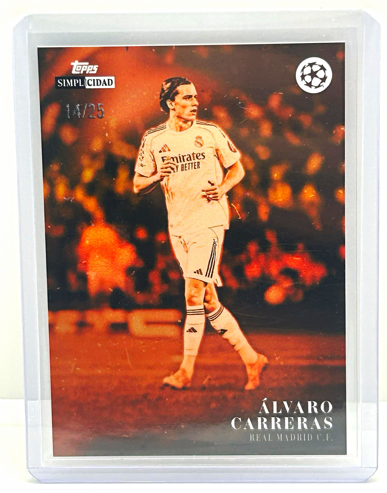 2026 Topps Simplicidad Alvaro Carreras Real Madrid Estrellas Espanolas 14/25