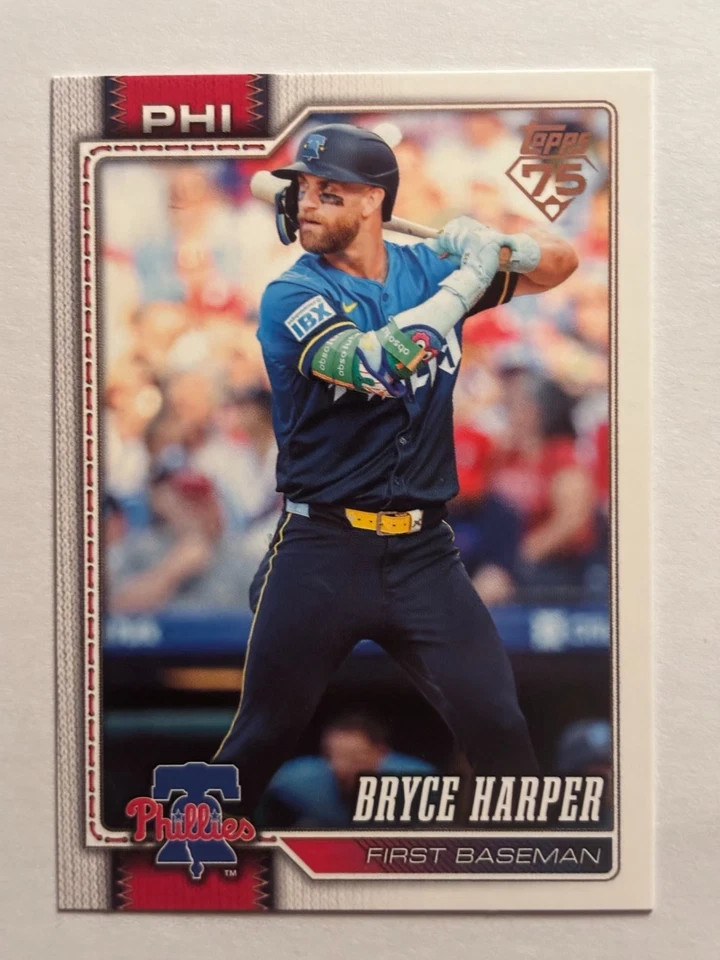Bryce Harper 2026 Topps 75 YEARS Baseball Series One #250