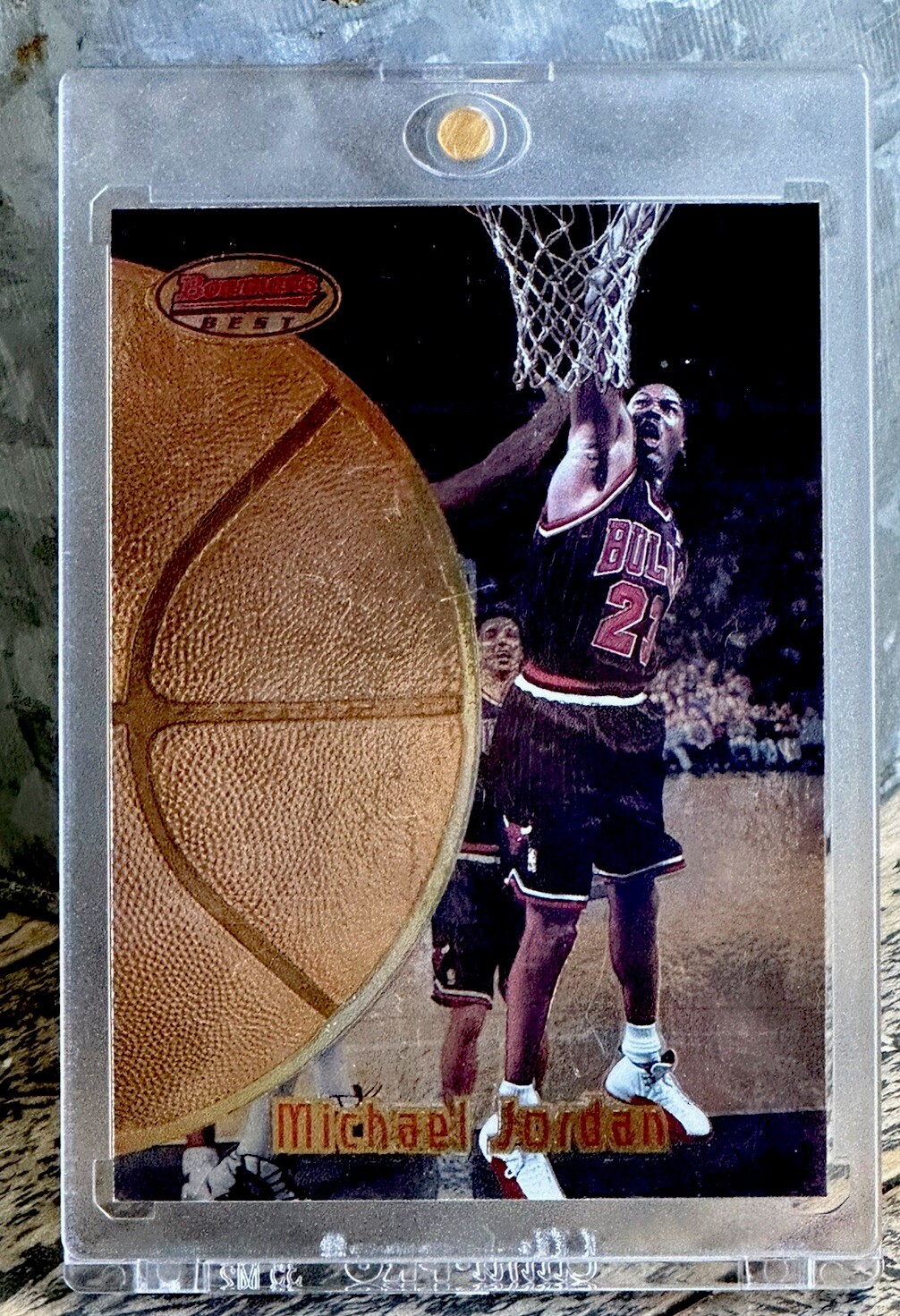 Michael Jordan Card TOPPS 90’s INSERT GOLD HOLO FOIL RARE 🔥 BULLS JERSEY #23