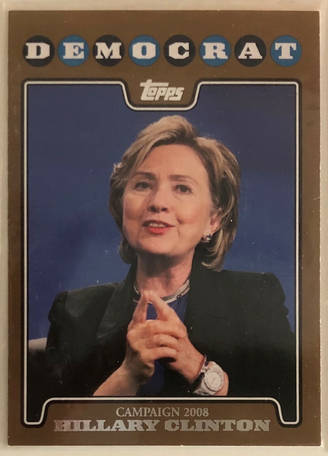 Topps Campaign 2008 Cards Obama Clinton Gold Biden You Pick – FREE Ship