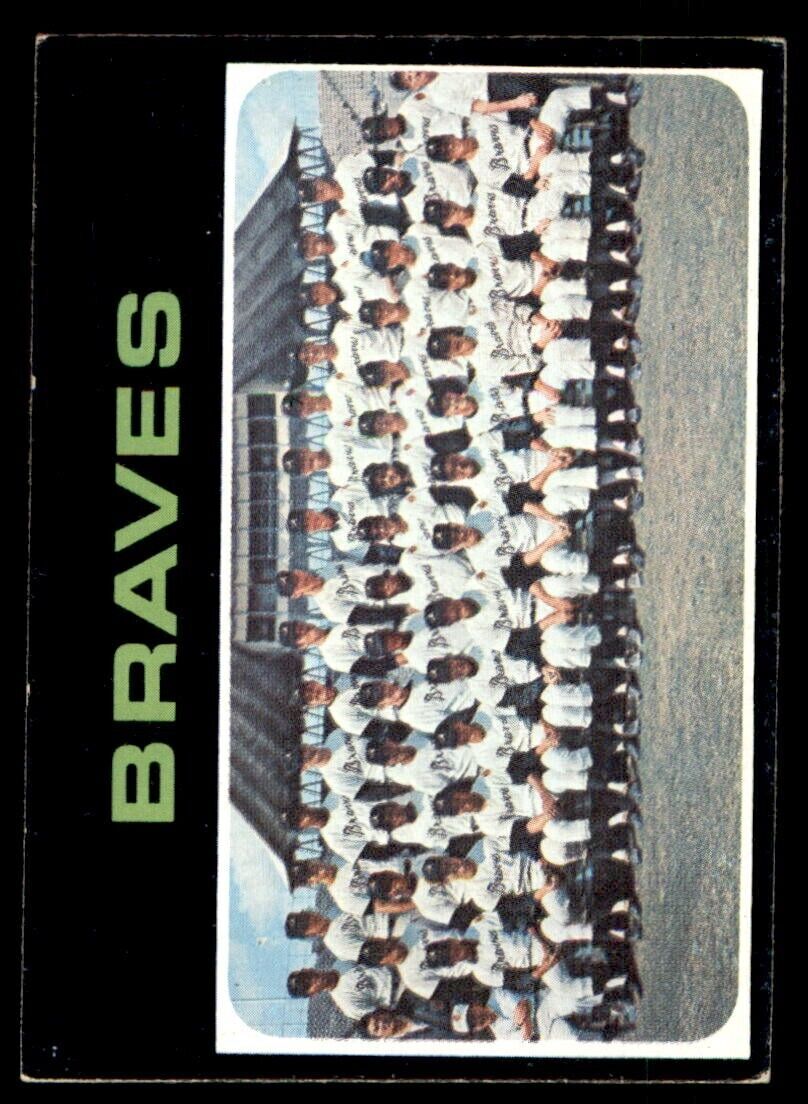1971 Topps Baseball #652 Braves Team Card VG/EX