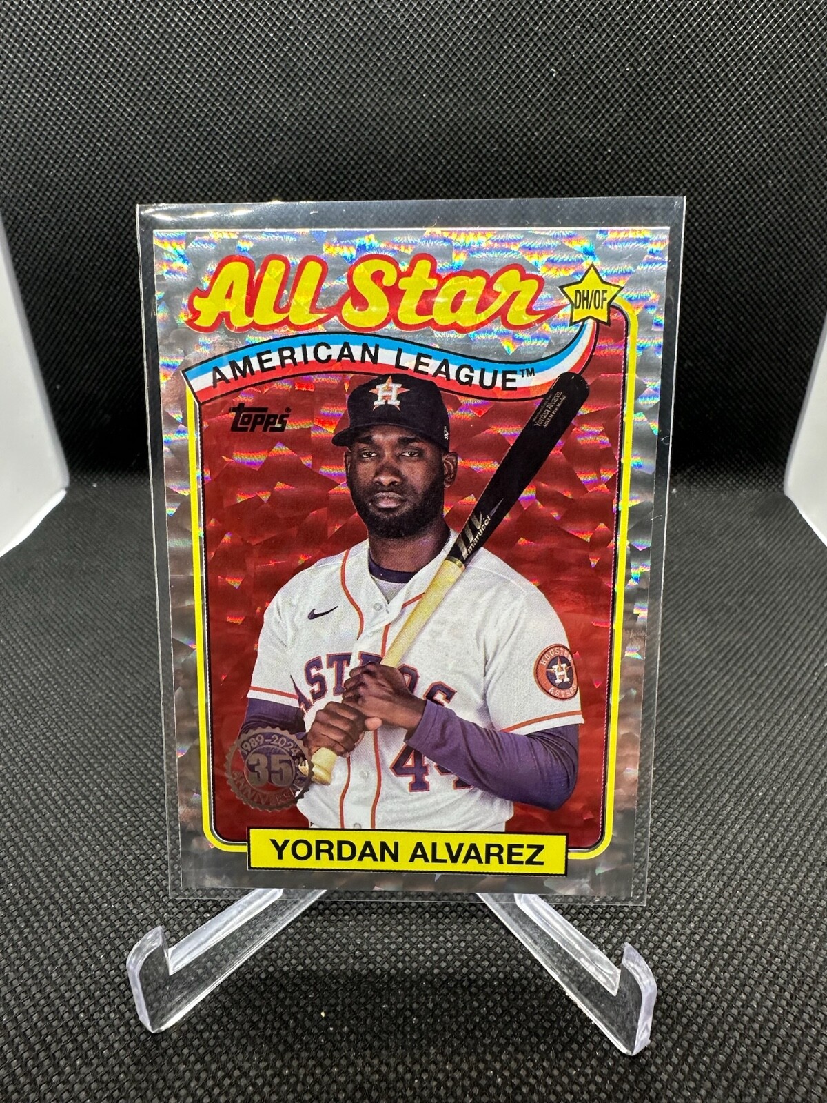 2024 Topps Series 2 Yordan Alvarez All Star – Silver Crackle Foil #89ASB-46