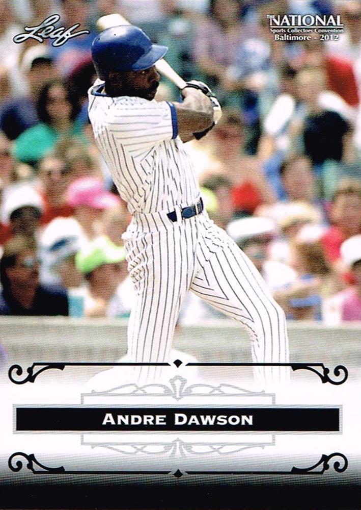 ANDRE DAWSON Chicago Cubs Baseball 2012 Leaf National PROMOTIONAL Card