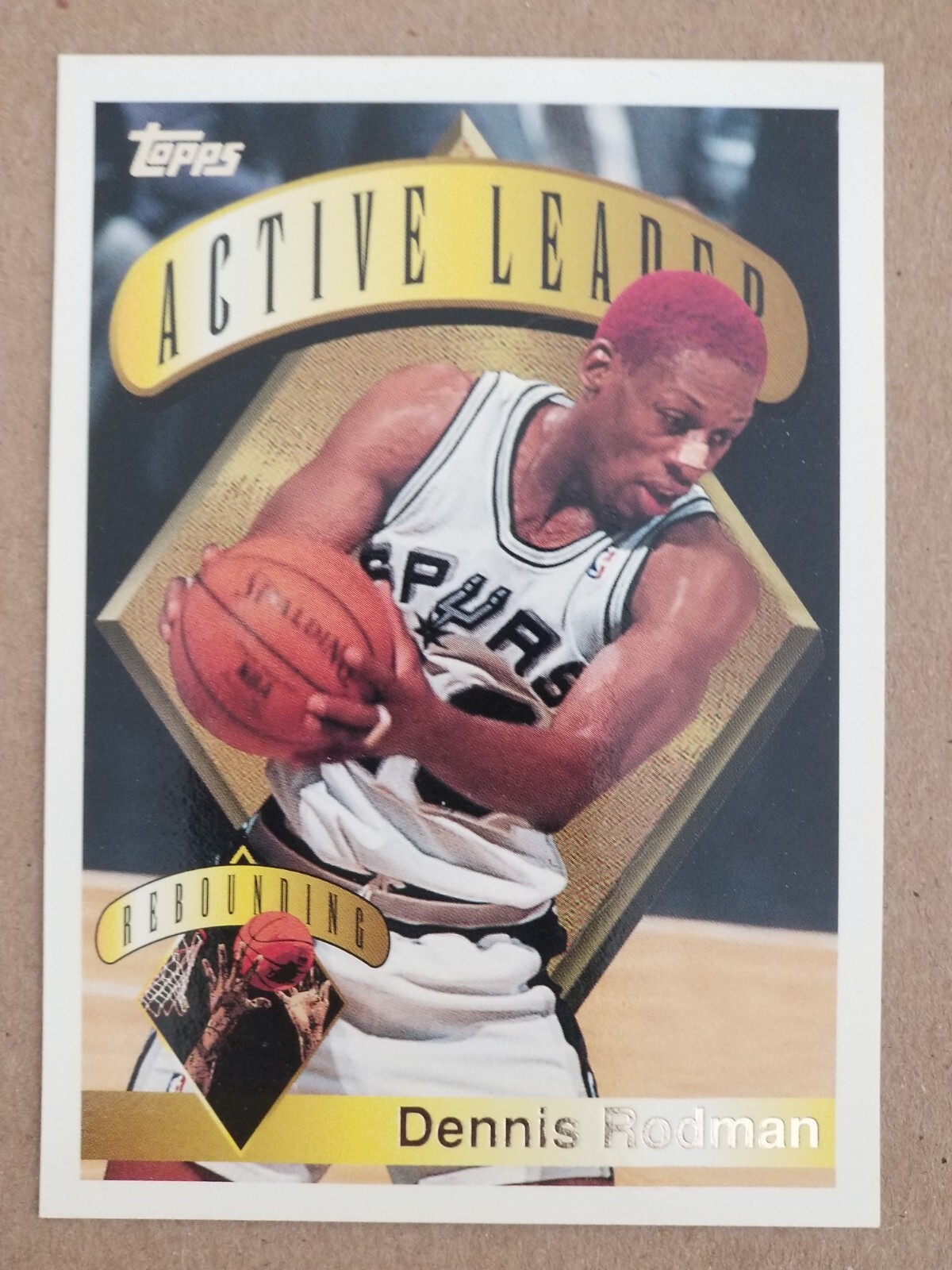 1995-96 Topps – #2 Dennis Rodman Active Leader