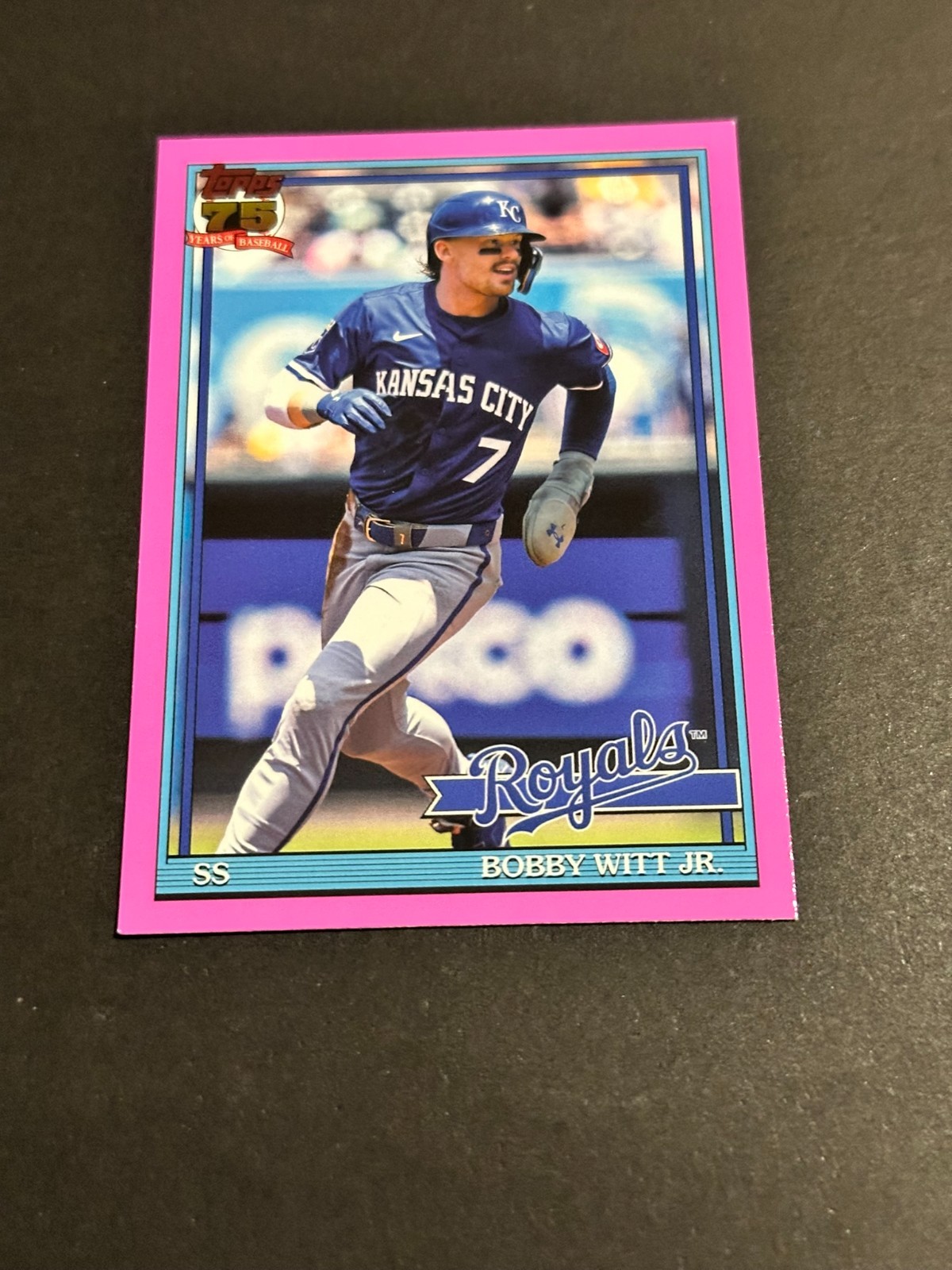 2026 Topps Series 1 – Bobby Witt Jr. #T91-3 1991 Topps Baseball Pink