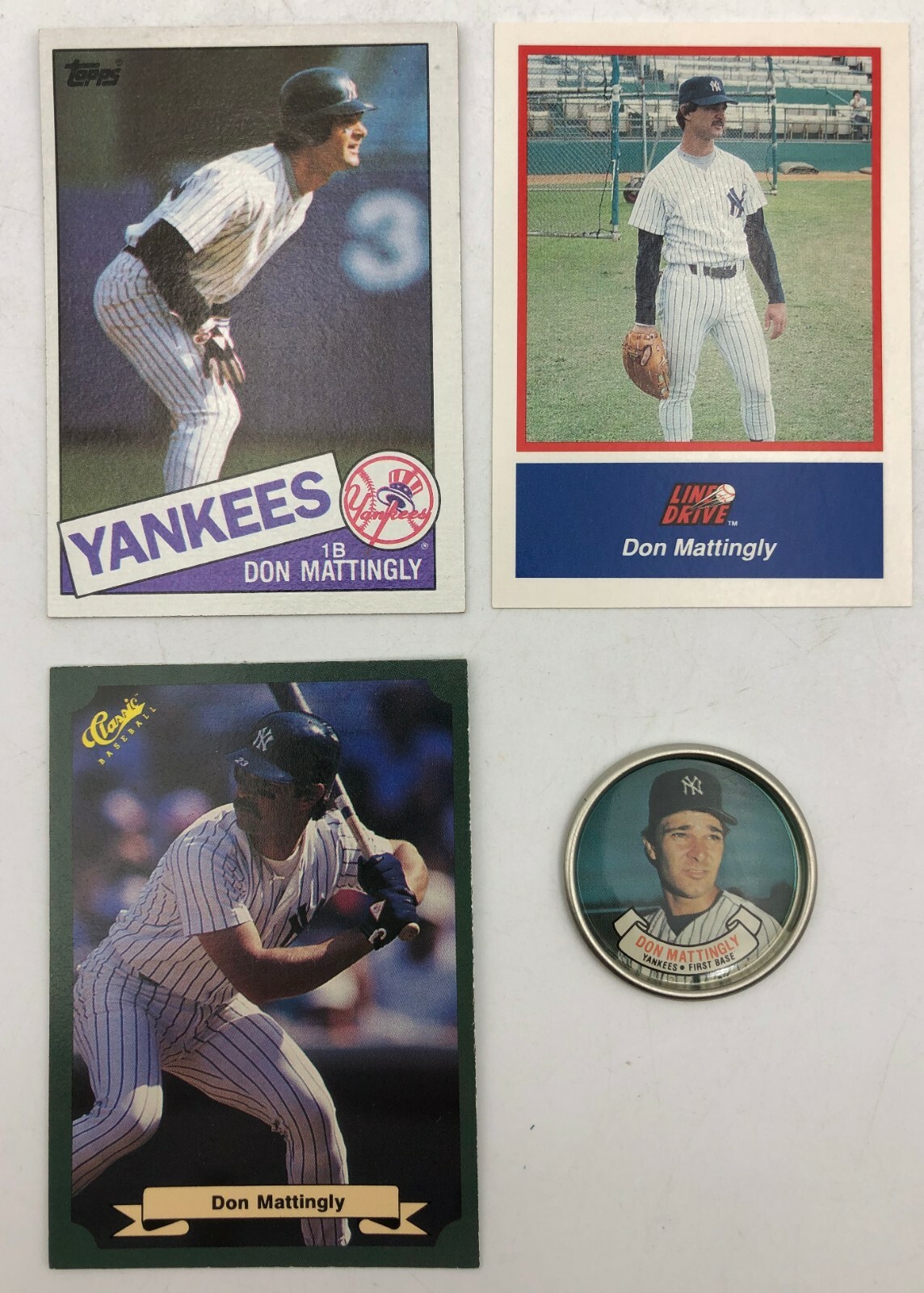 (8) Don Mattingly NY Yankees Odd Ball Baseball Card Insert Coin Parallel Lot