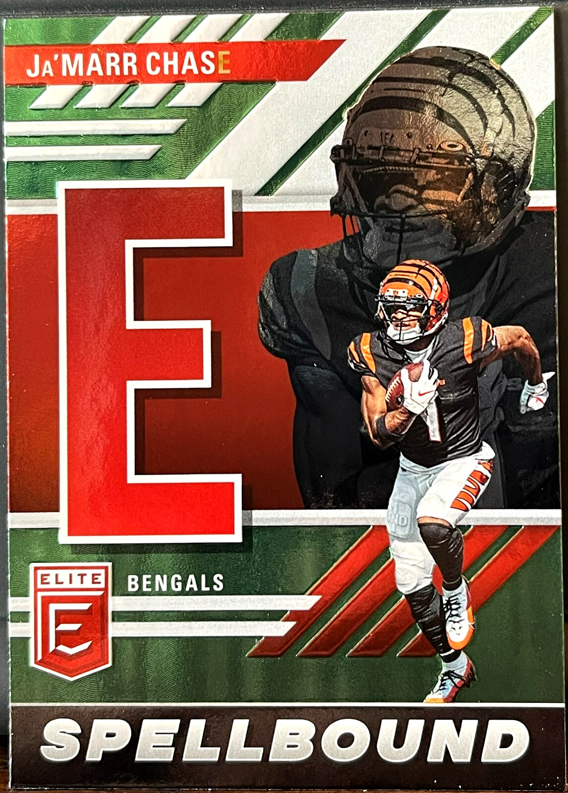 2023 Elite Spellbound Green #SB-JC5 chasE Ja’Marr Chase Cincinnati Bengals