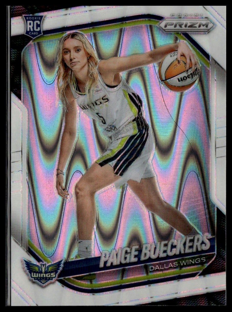 2025 Panini Prizm WNBA #147 Paige Bueckers White Seismic Prizms RC Variation