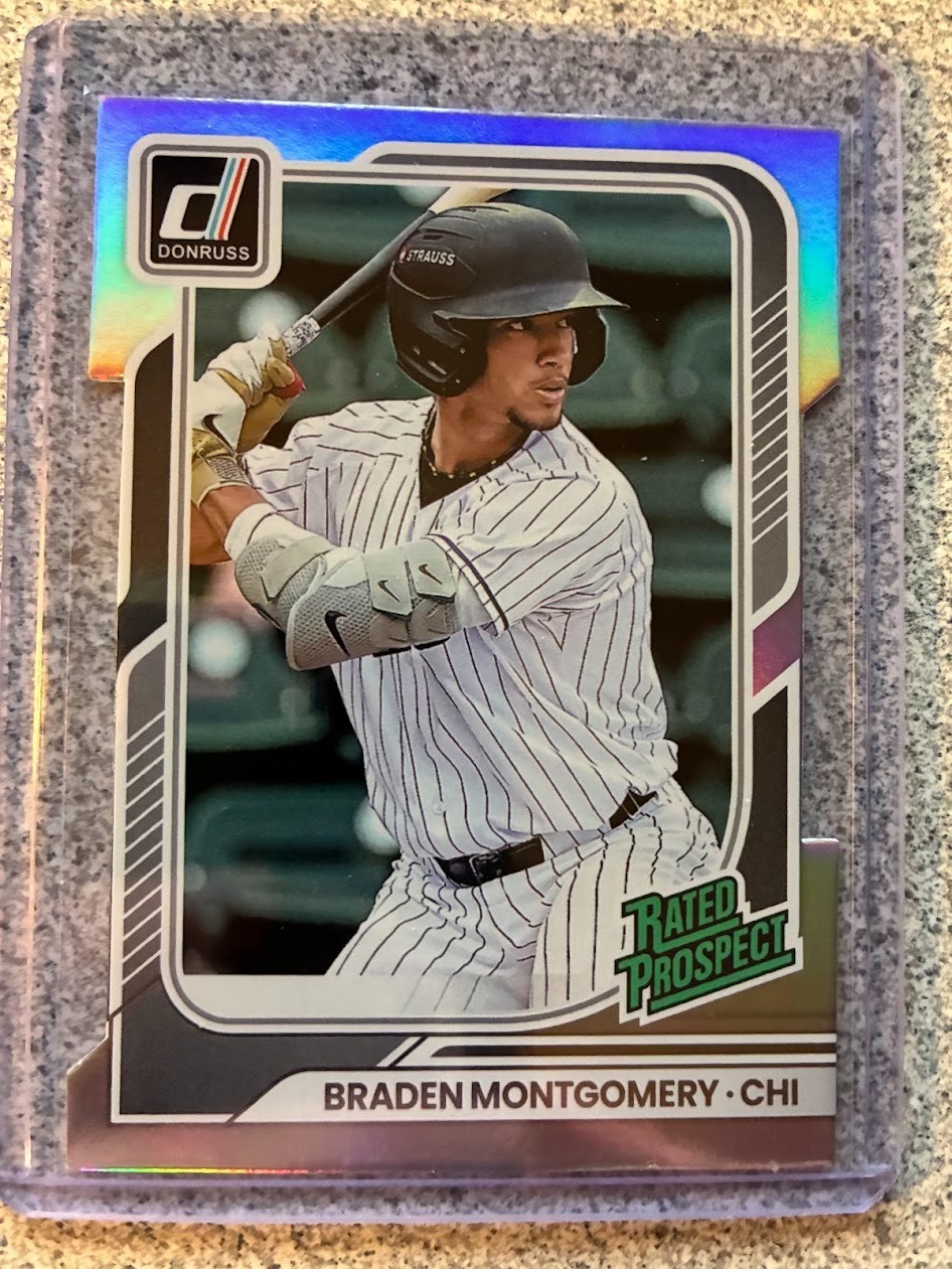 2026 Donruss DYE CUT Parallel Braden Montgomery Chicago White Sox /75 Silver