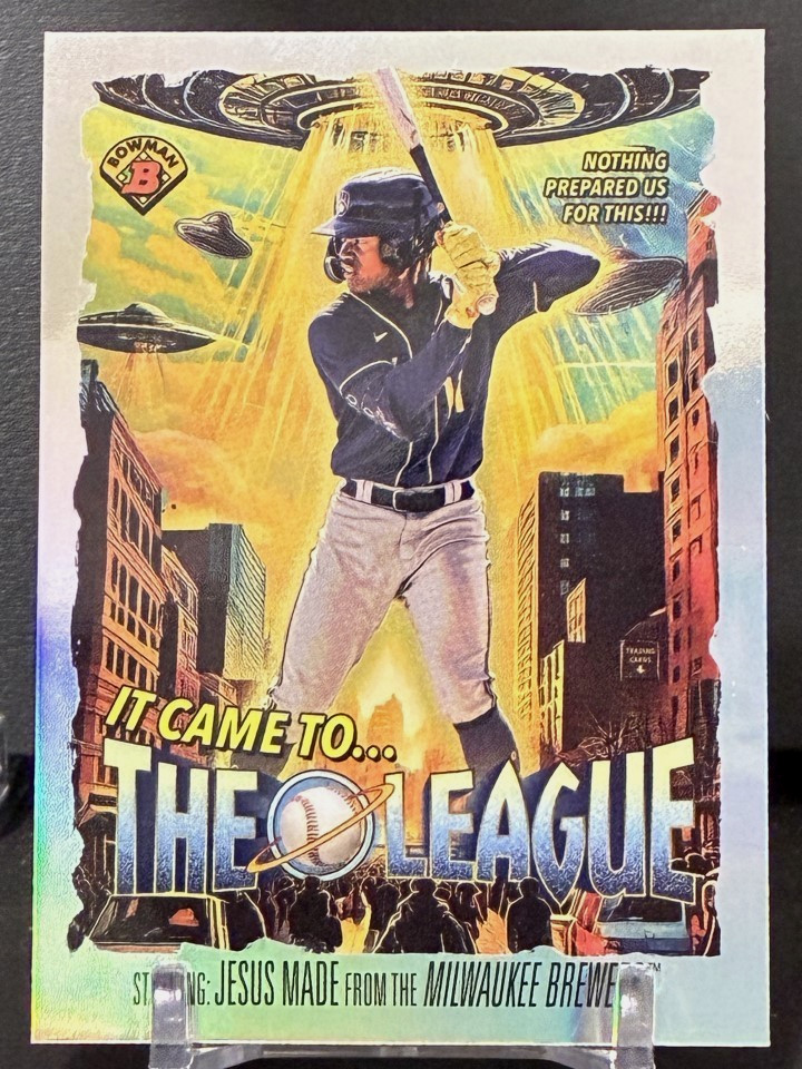 2025 Bowman Chrome #IT-14 Jesus Made It Came To The League Insert – Brewers