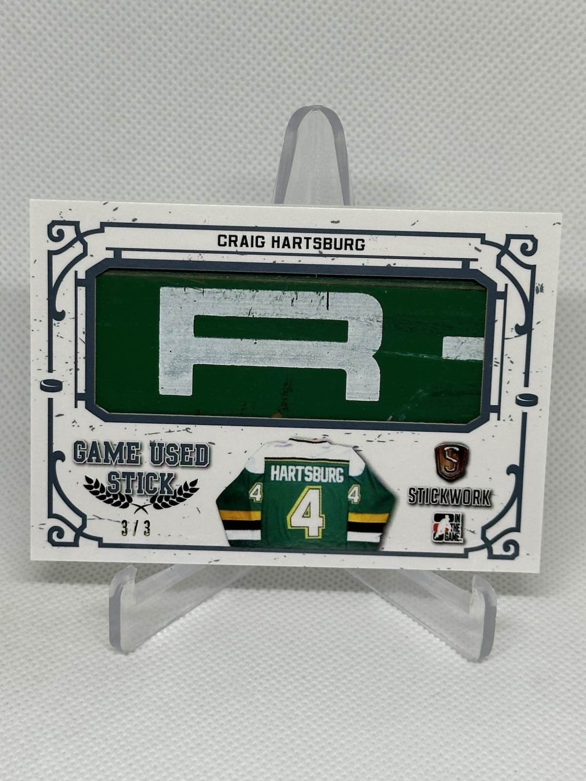 Craig Hartsburg Game-Used Stick 3/3 (2017) Stickwork Hockey ITG