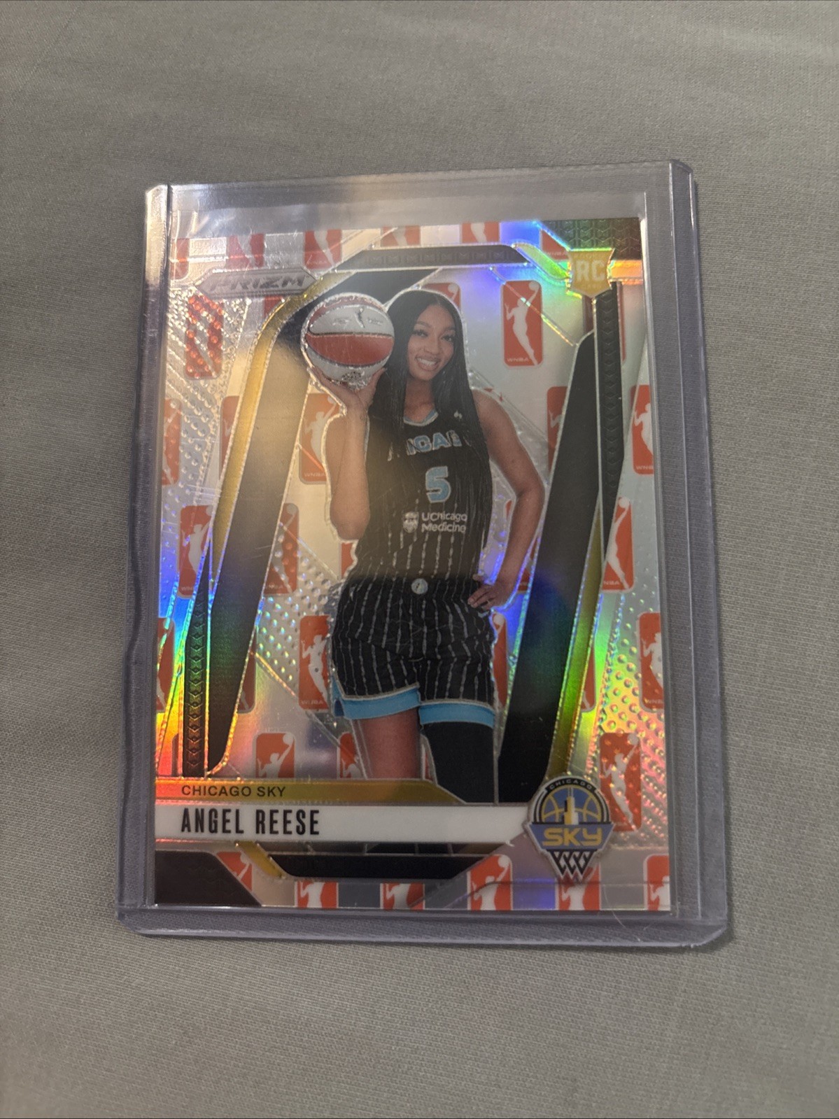 2024 Panini Prizm WNBA Angel Reese #147 WNBA Logo Prizm Sky Rookie RC Dick’s DSG