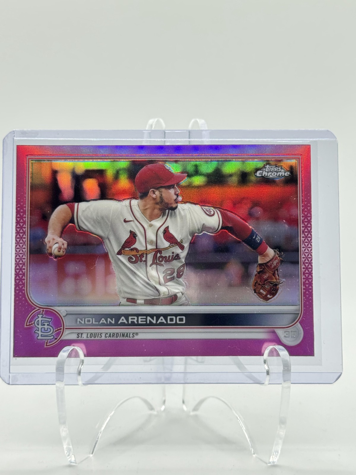 2022 Topps Chrome #74 Nolan Arenado Magenta Refractor #/399