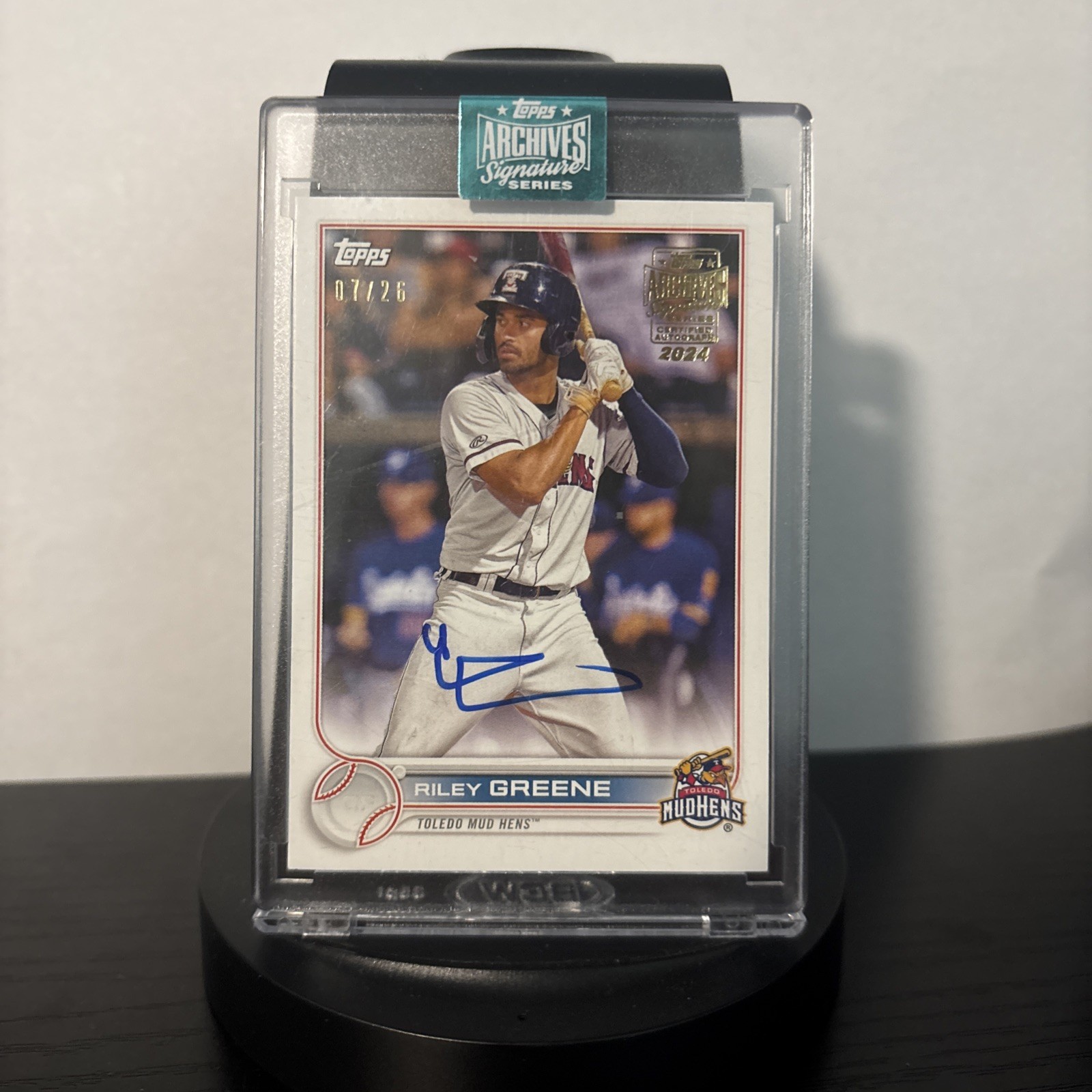 2024 Topps Archives Signature Riley Greene Pro Debut Auto 7/26 #PD-96 Tigers