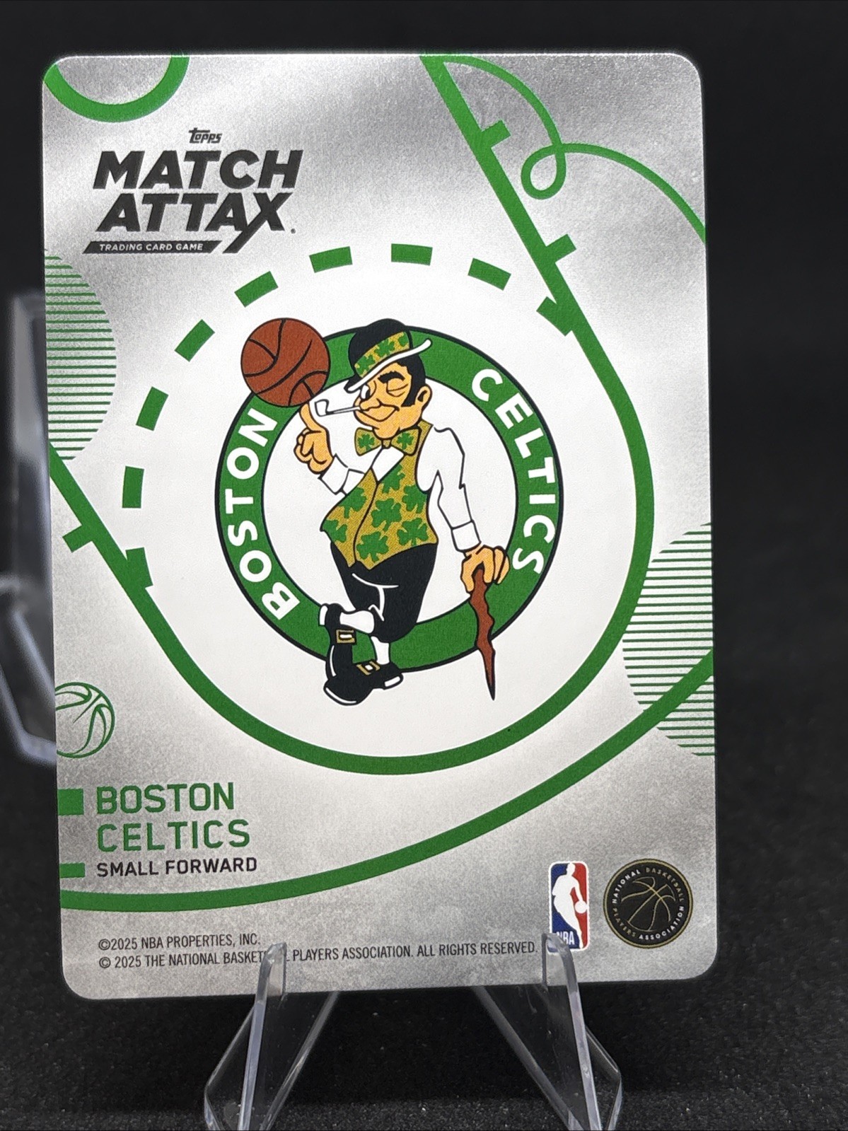 2025-26 Topps Match Attax Jayson Tatum #1 White Common Boston Celtics