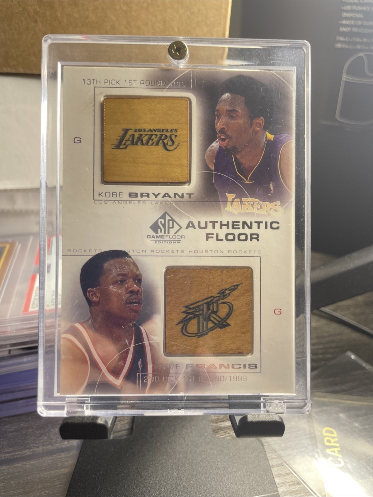 2000-01 SP Game Floor – Authentic Floor Kobe Bryant, Steve Francis #C26 (MEM)