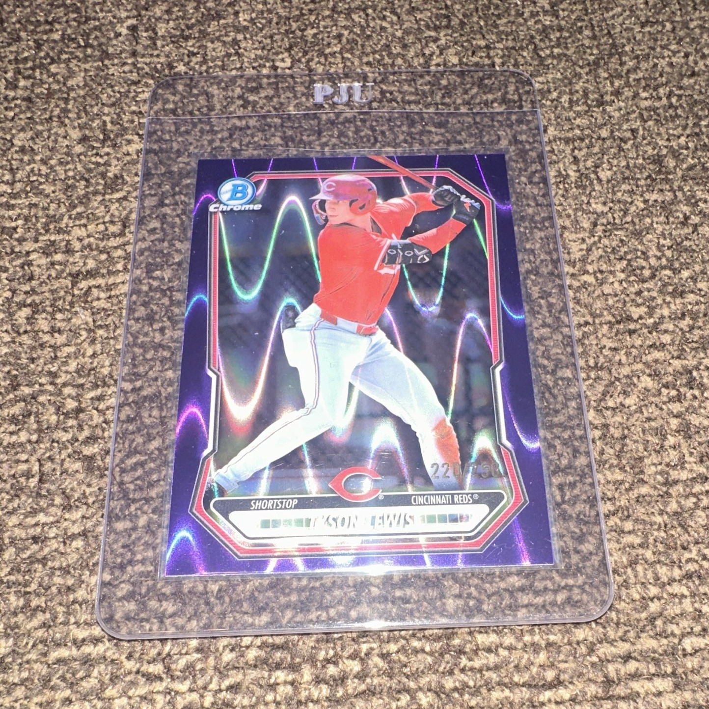 2026 Bowman Tyson Lewis Purple RayWave /250 #BCP-5