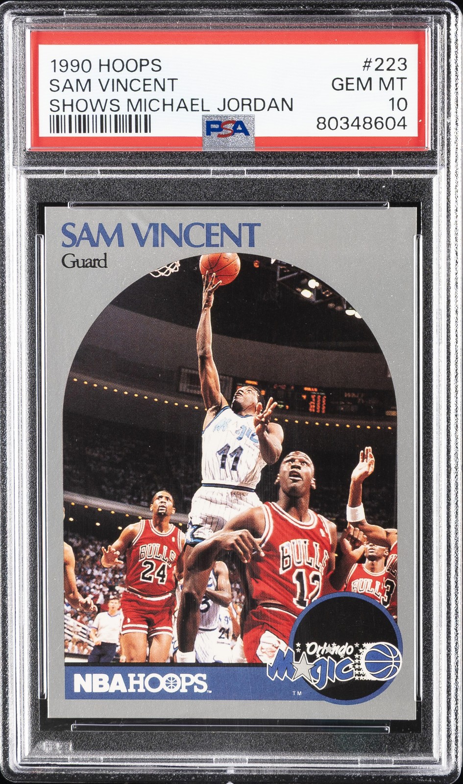 1990 HOOPS SHOWS MICHAEL JORDAN #223 SAM VINCENT PSA 10
