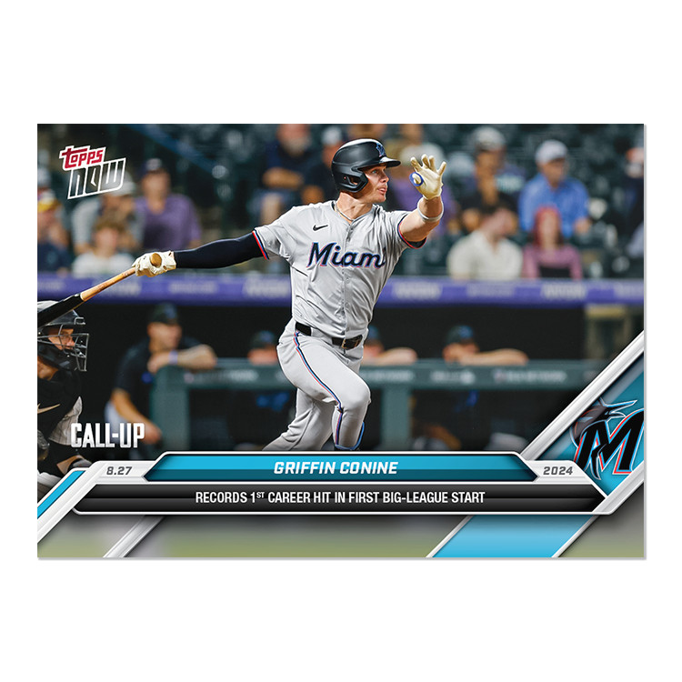 2024 Topps Now 603 Griffin Conine 1st MLB Career Hit (CU)- Free Shipping Always!
