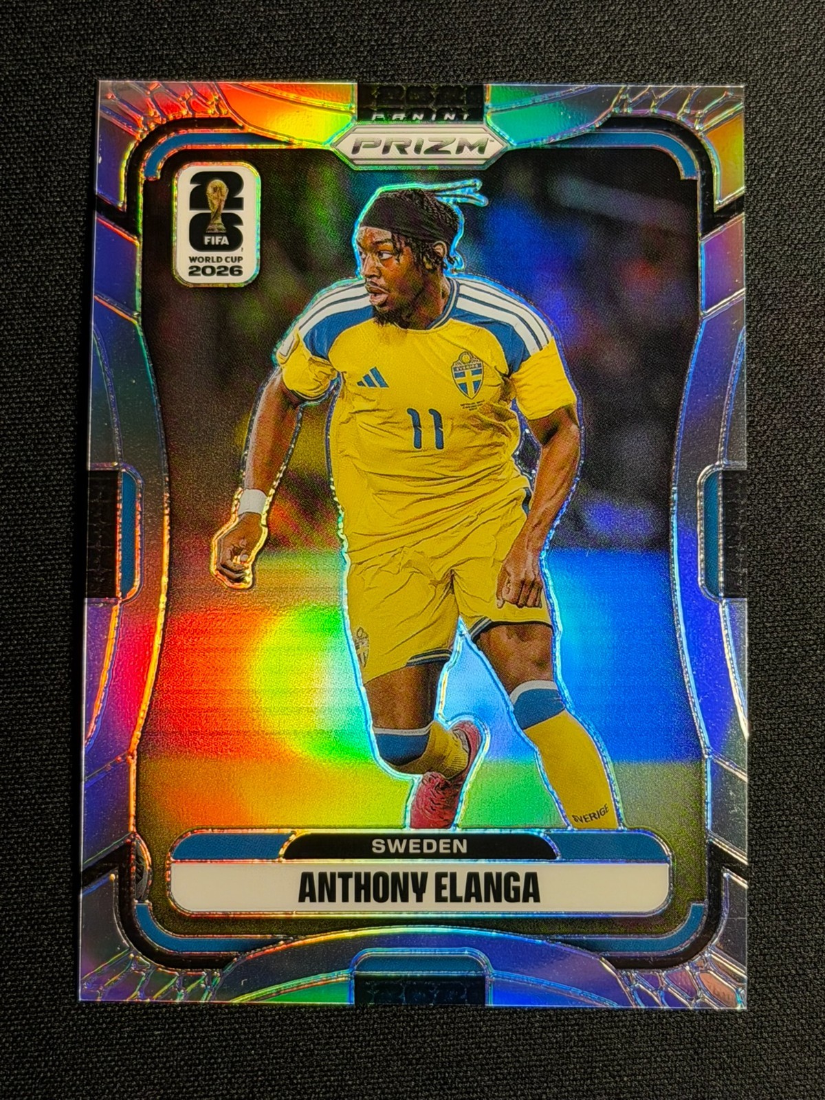 2026 Panini Prizm FIFA World Cup Anthony Elanga Silver No. 499 Sweden