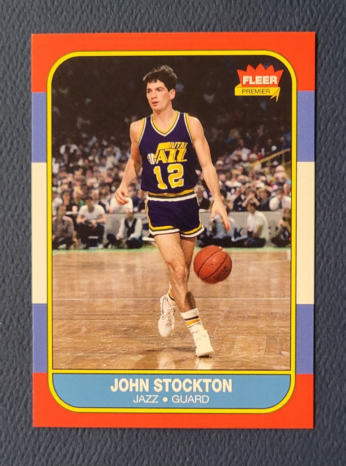 1986-87 John Stockton HOF Custom Phantom 86 1986 Fleer Card