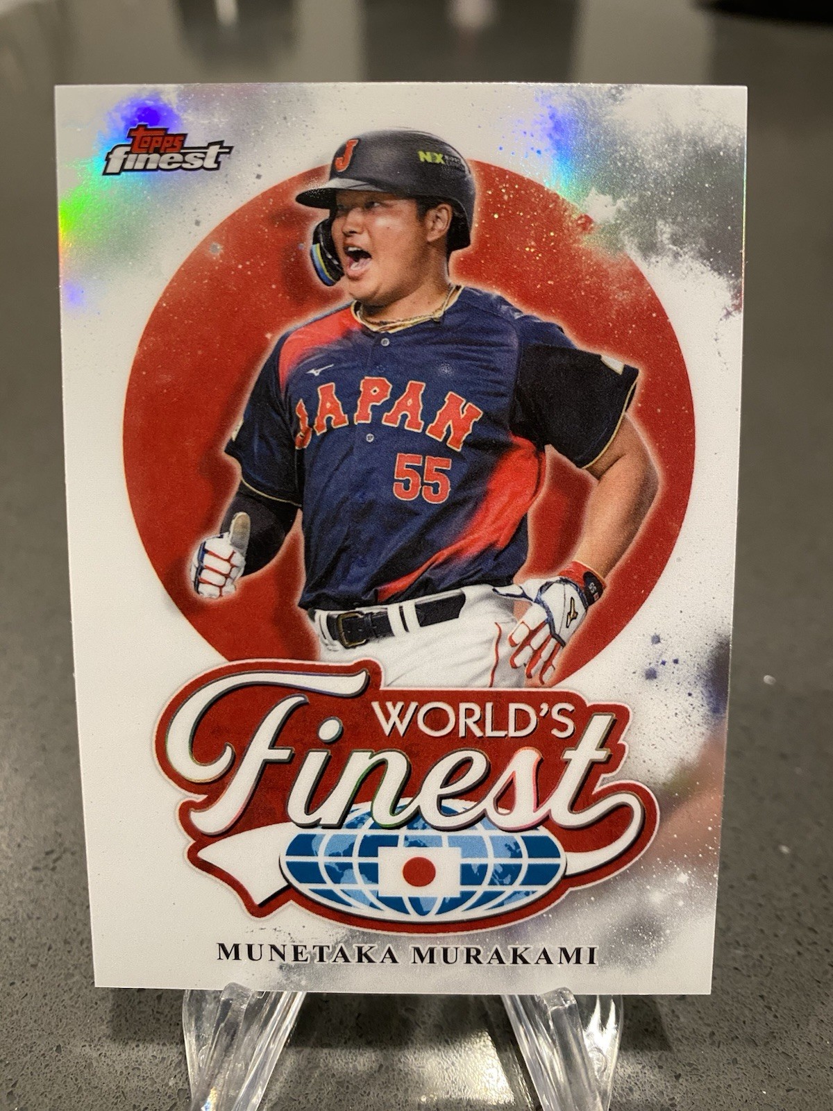 2026 Topps Finest Munetaka Murakami World’s Finest Refractor #WF-24 Japan