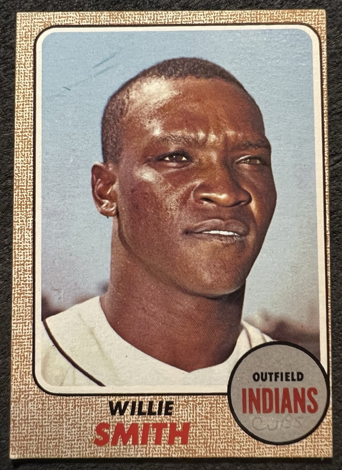 1968 TOPPS HIGH # WILLIE SMITH (CLEVELAND INDIANS) #568 “CUBS” PRINTED ON FRONT