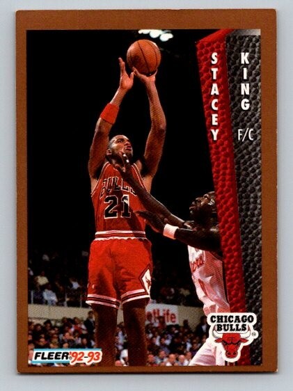 1992-93 Fleer Stacey King #33 Chicago Bulls