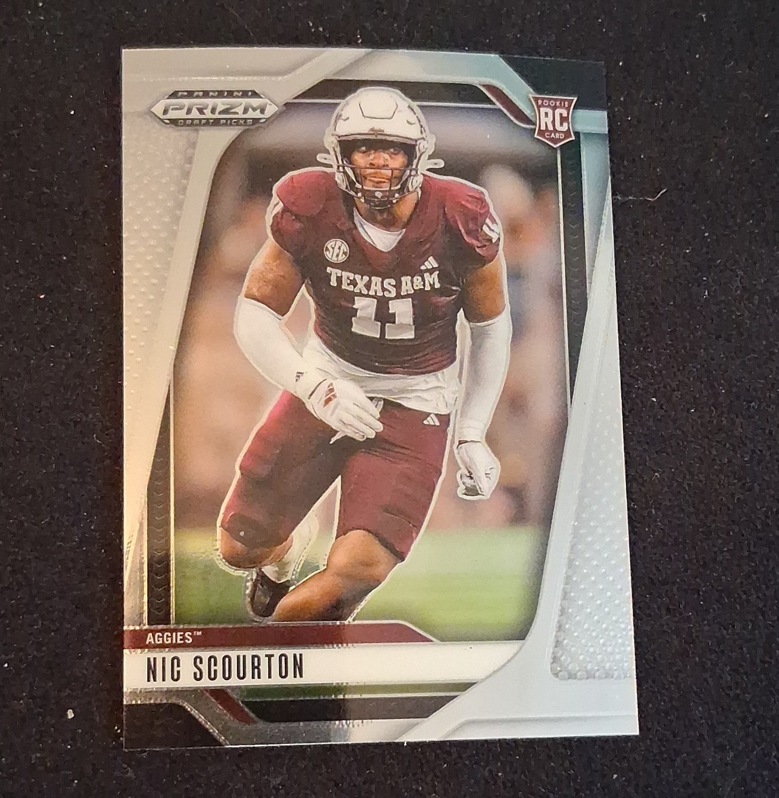 Panini Prizm Draft Picks 2025 Nic Scourton Texas A&M Aggies RC #131