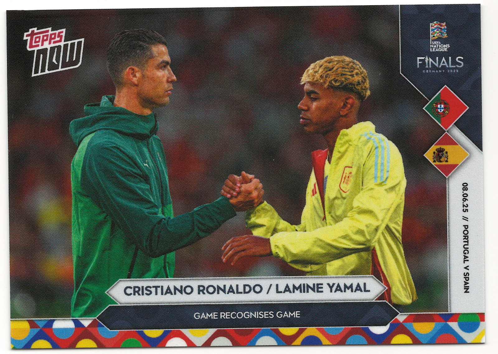*MINT* Topps Now Finals Christiano Ronaldo Lamine Yamal 008 Game Recognizes Game
