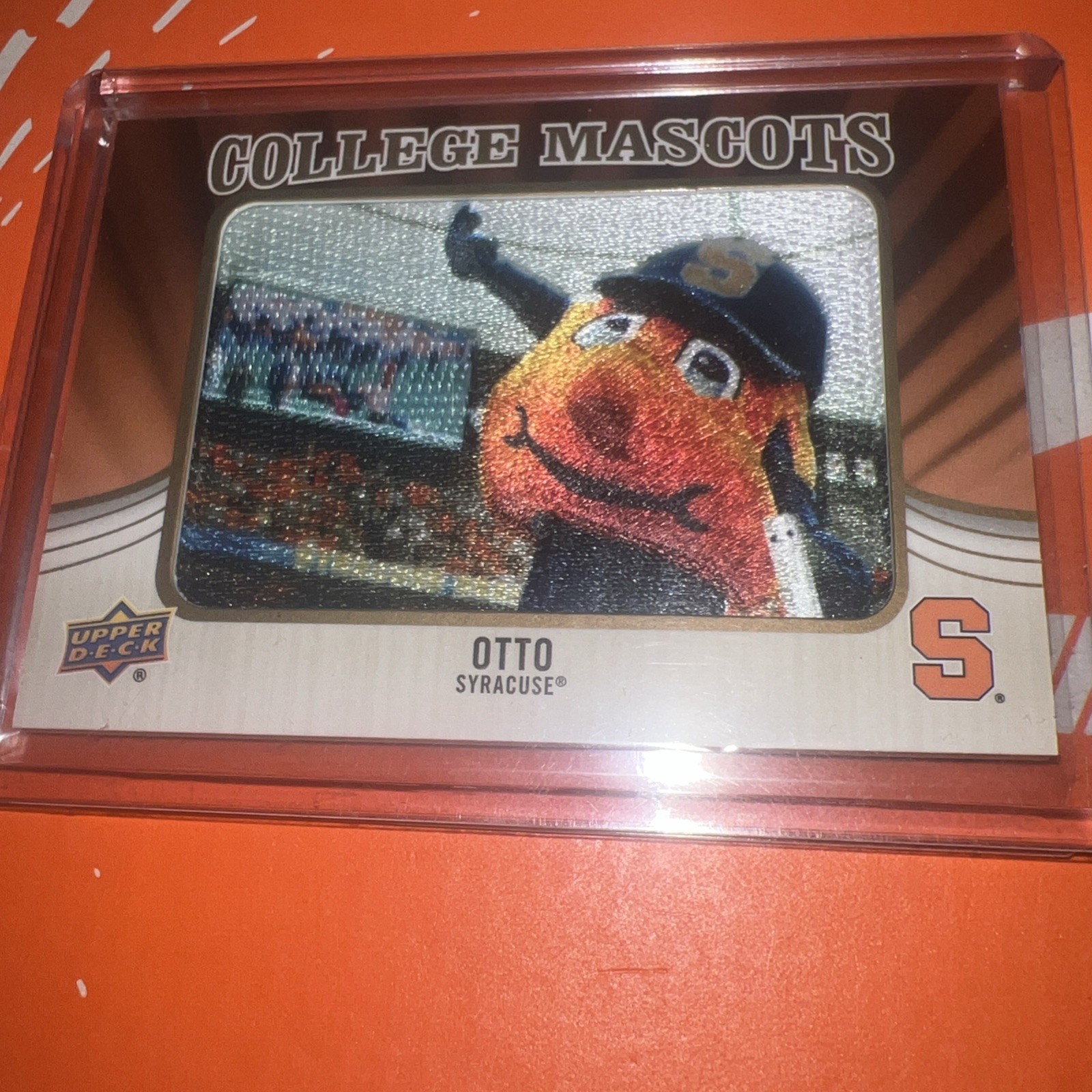2013 Upper Deck – College Mascots Manufactured Patch Syracuse Orange #CM-84