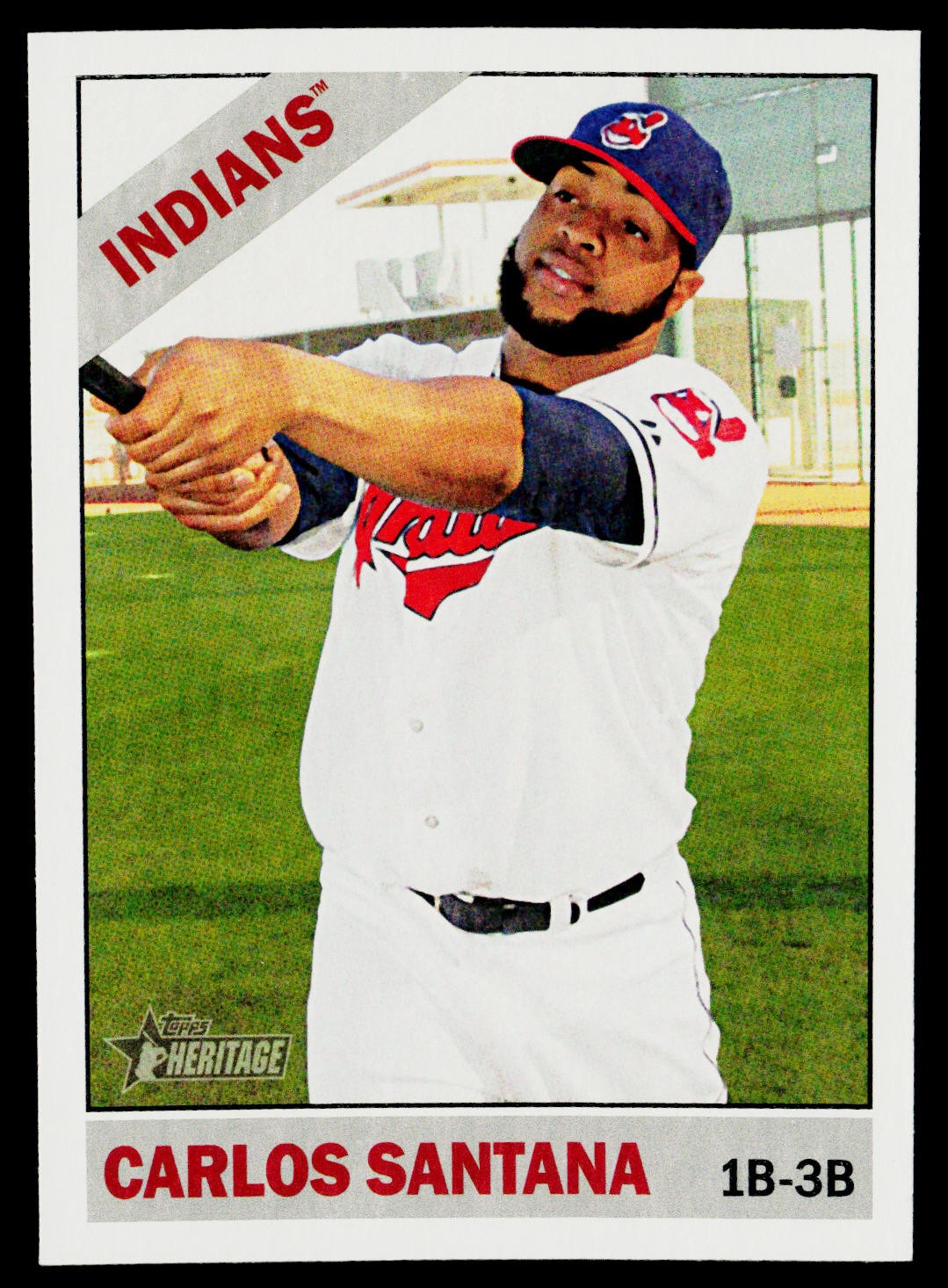 2015 Topps Heritage Short Print #448 Carlos Santana , NM or Better (HUCK’S)