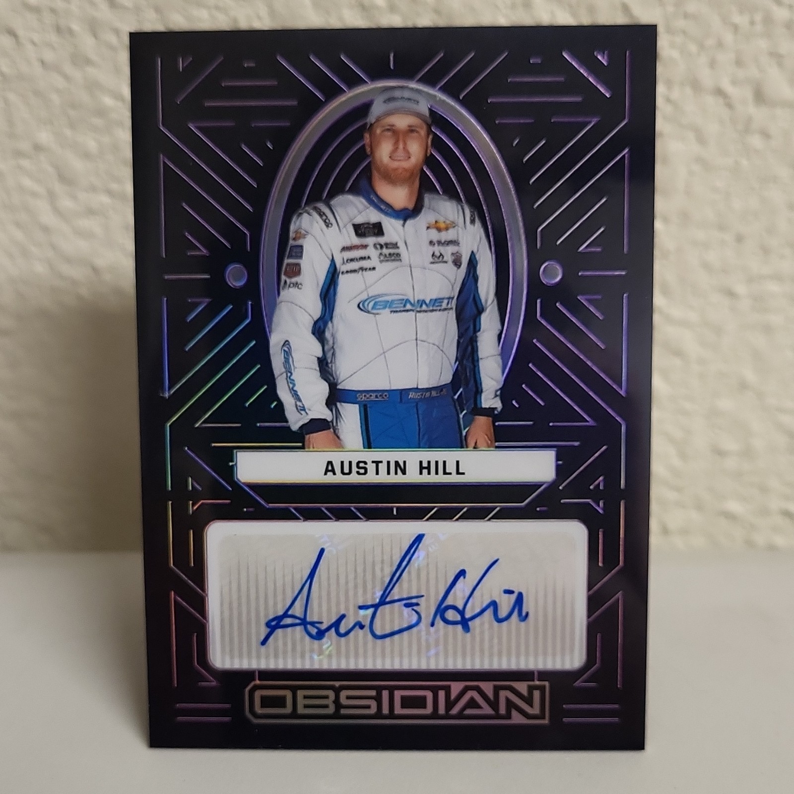 Panini 2023 Chronicles 03/49 Austin Hill Obsidian Signatures Autograph Purple
