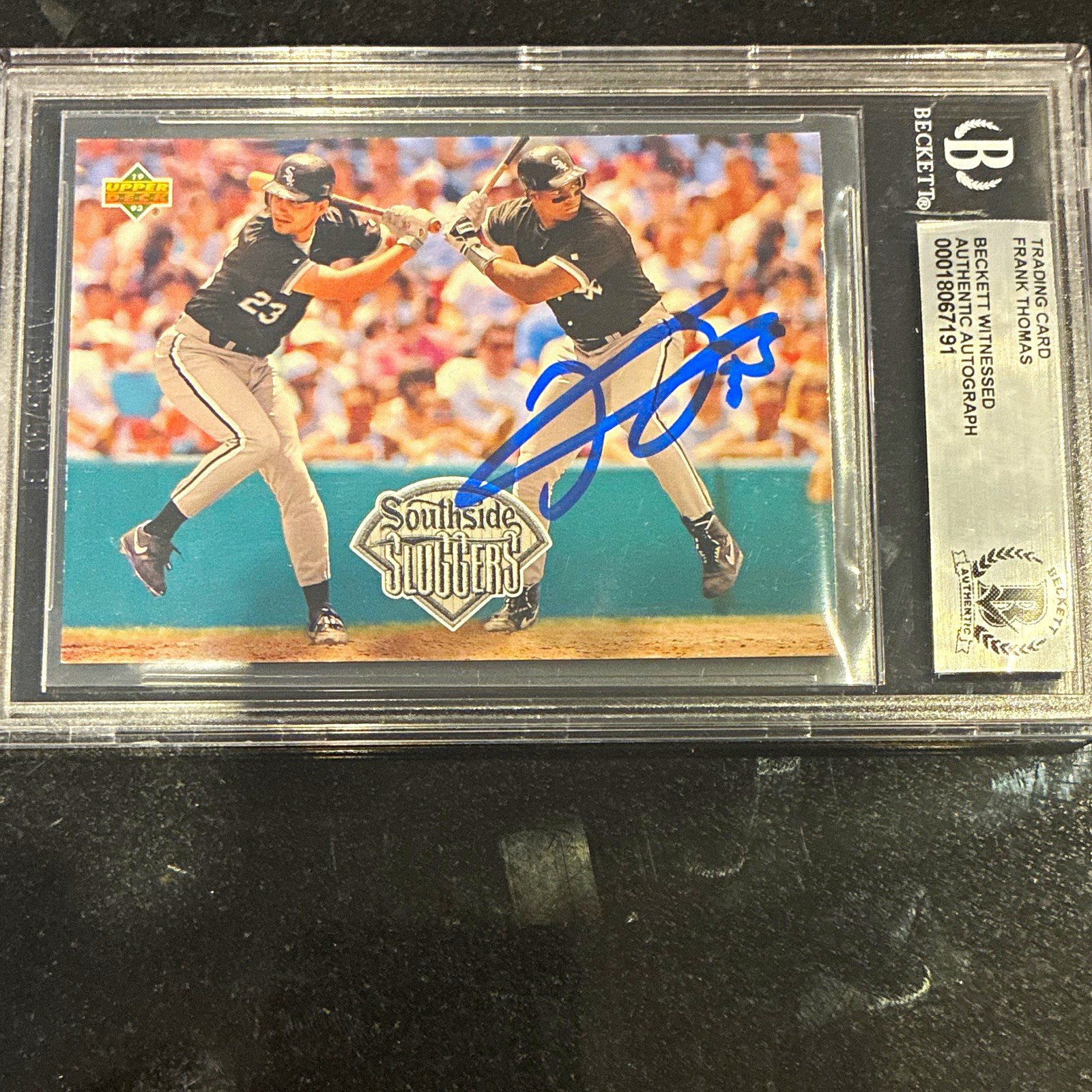 Upper Deck 1993 Southside Sluggers Teammates #51 Ventura/Thomas Auto BGS BAS