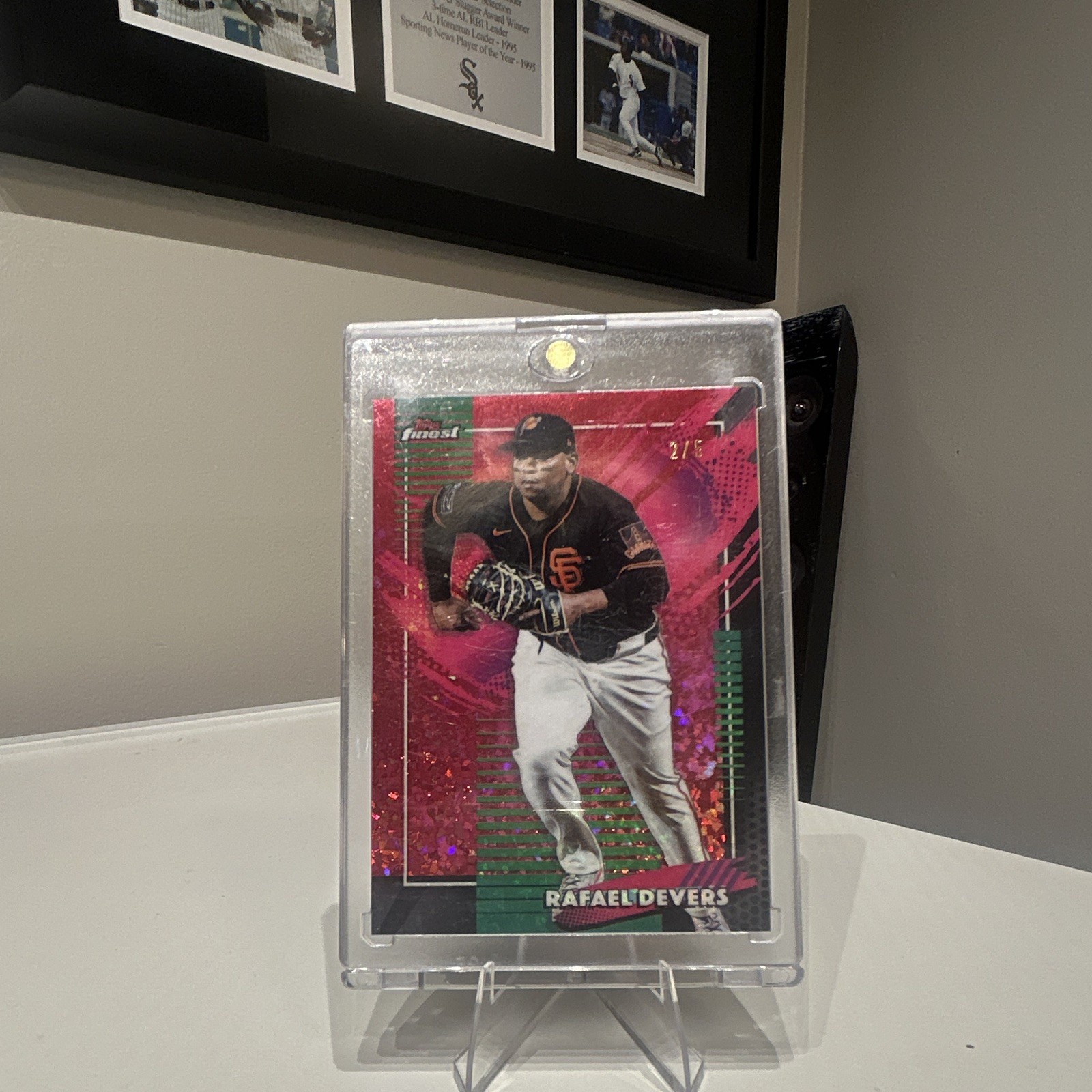 Topps Finest 2025 Rafael Devers Major League Performance #2/5 Rare Parallel