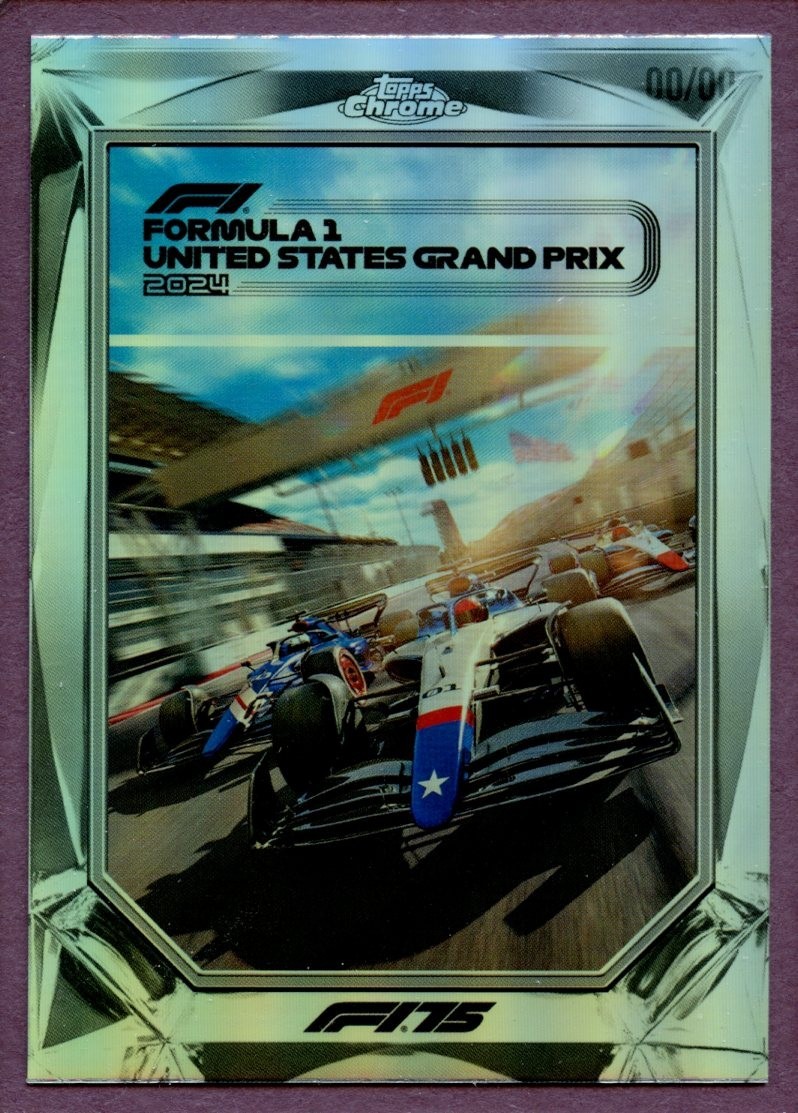 2025 Topps Chrome F1 #F175-8 Formula 1 United States Grand Prix 2024