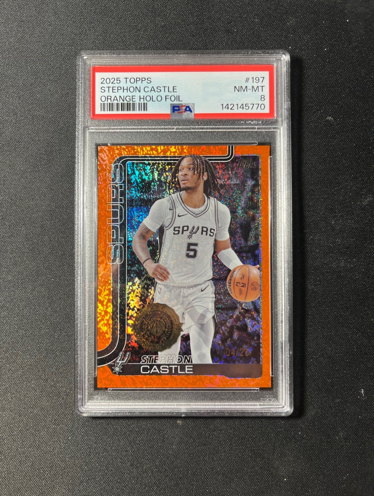 2025-26 Topps Stephon Castle #197 Orange Holofoil /25